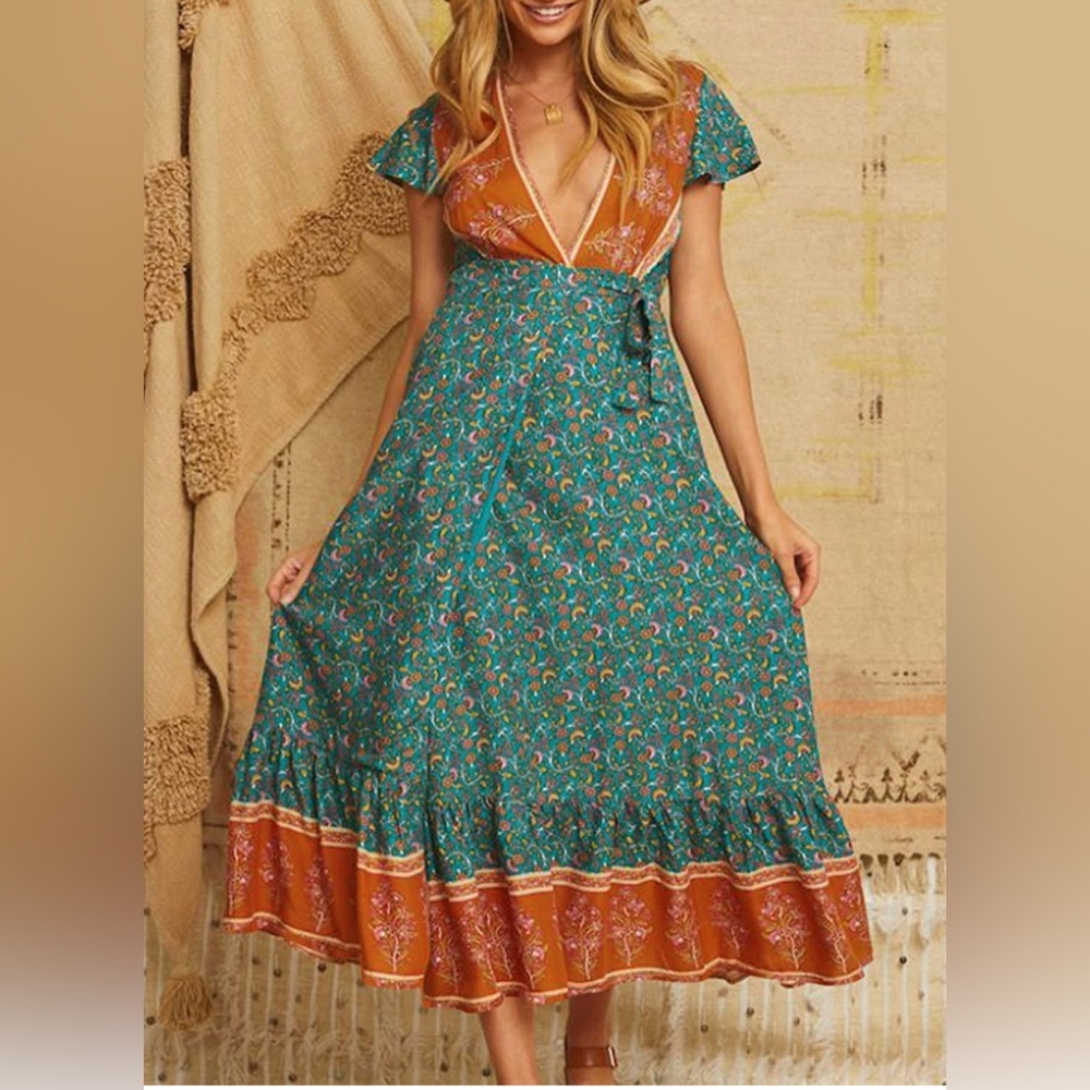 PRETTYGARDEN Women Boho Summer dress